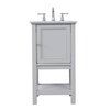Elegant Decor 19 In. Single Bathroom Vanity Set In Grey VF27019GR